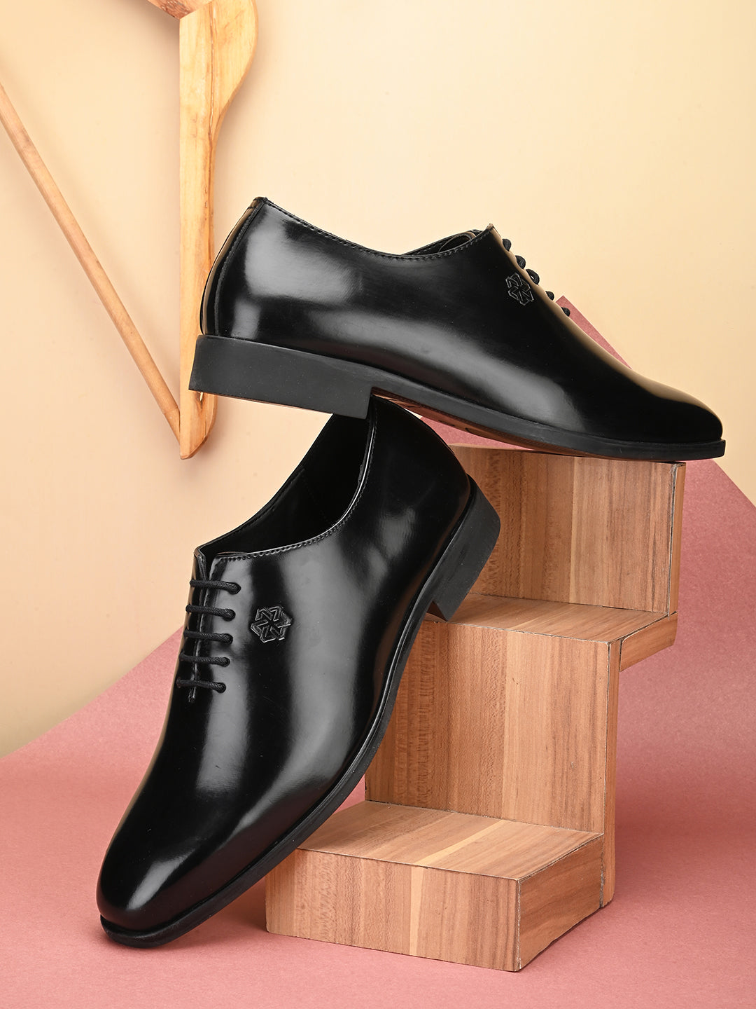 FENTACIA Men Black Oxford Formal Shoes Fentacia Footwear