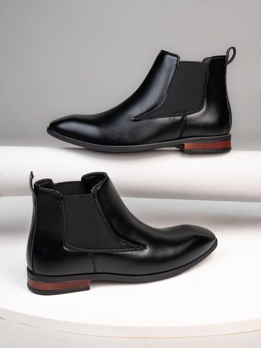 Fentacia Men Square Toe Chelsea Boots