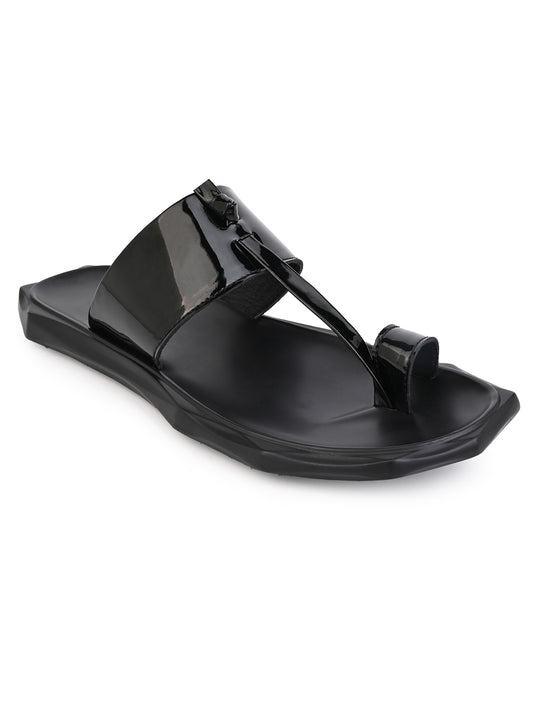 Fentacia Men Patent Ethnic Wear Sandals