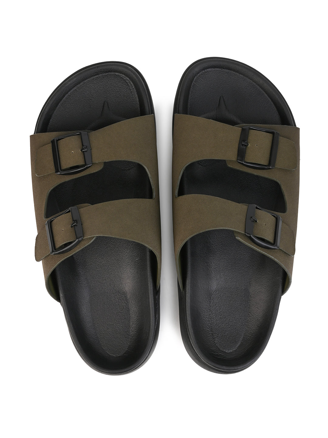 Fentacia men Solid Suede Comfort Sandals