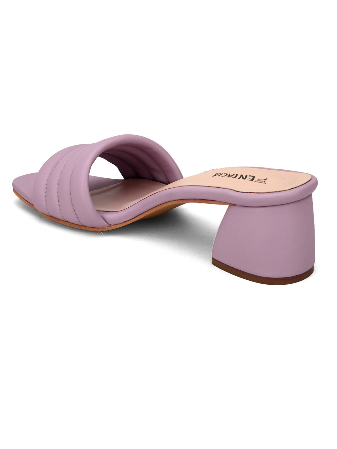 Fentacia Womens Purple Comfortable Cushioned Heels 2