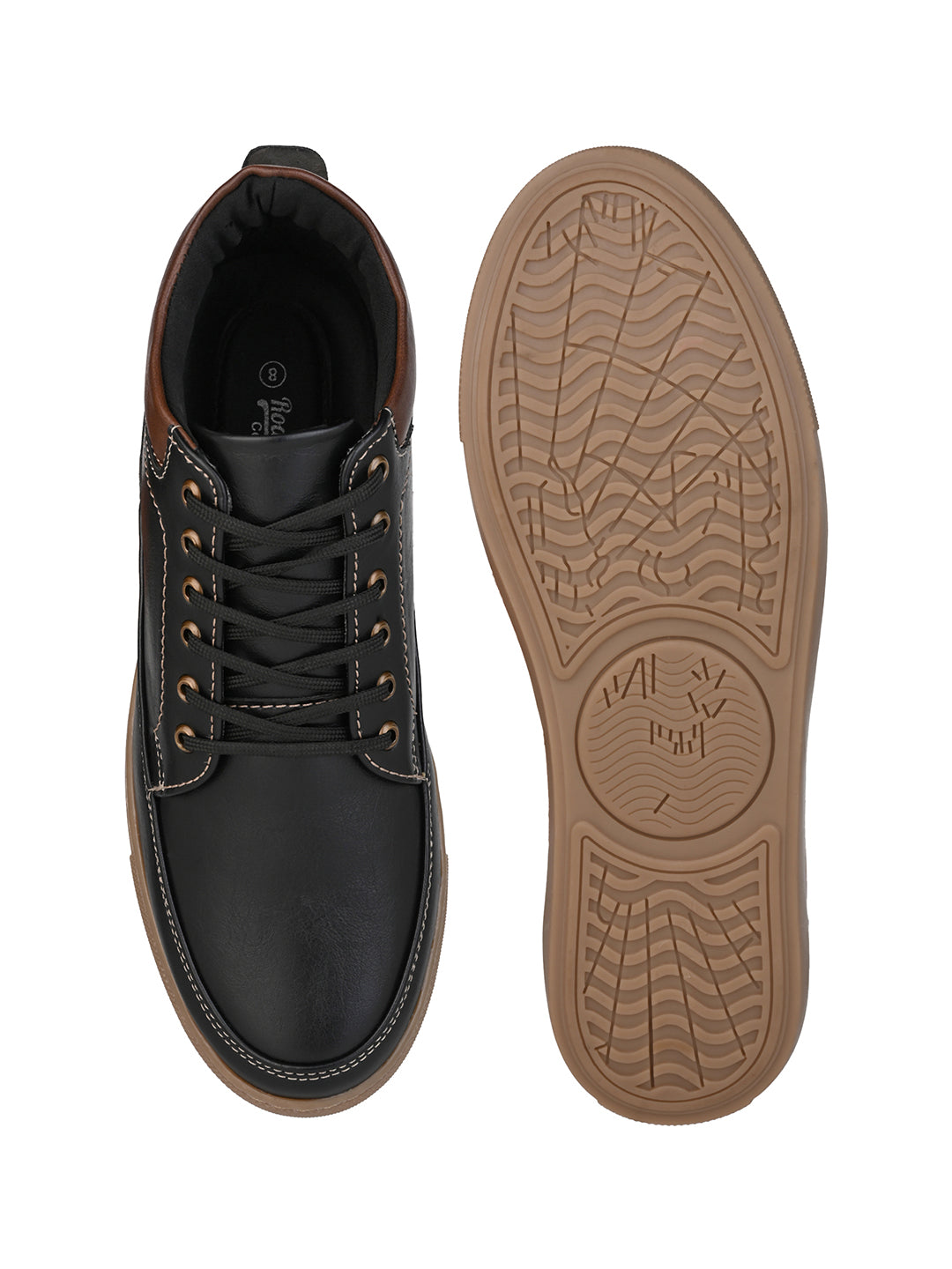 Fentacia Men Synthetic Casual Mid-Top Sneakers