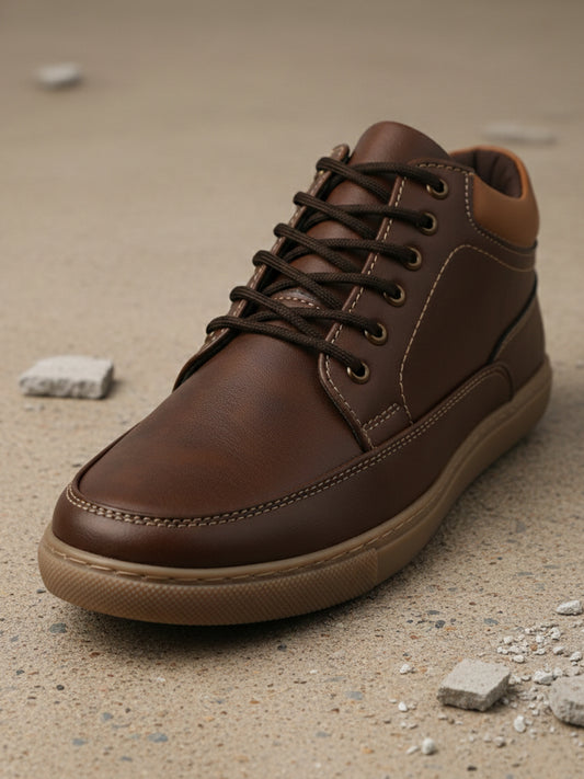 Fentacia Men Synthetic Casual Mid-Top Sneakers