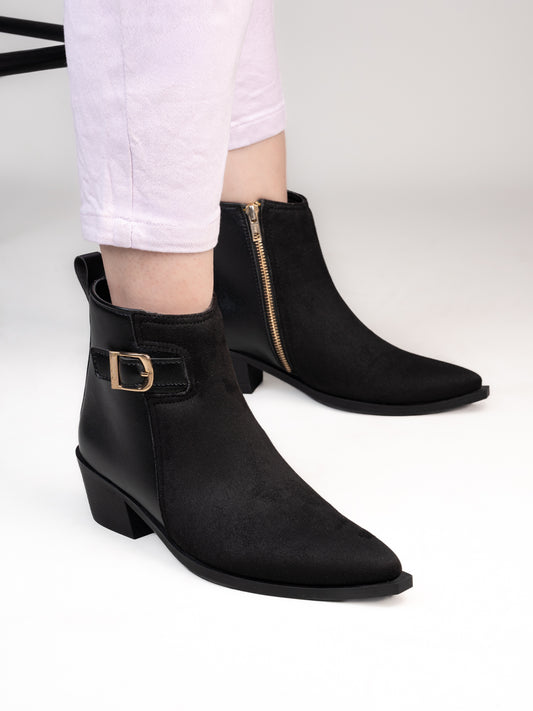 Fentacia Women Pointed Chelsea Boots