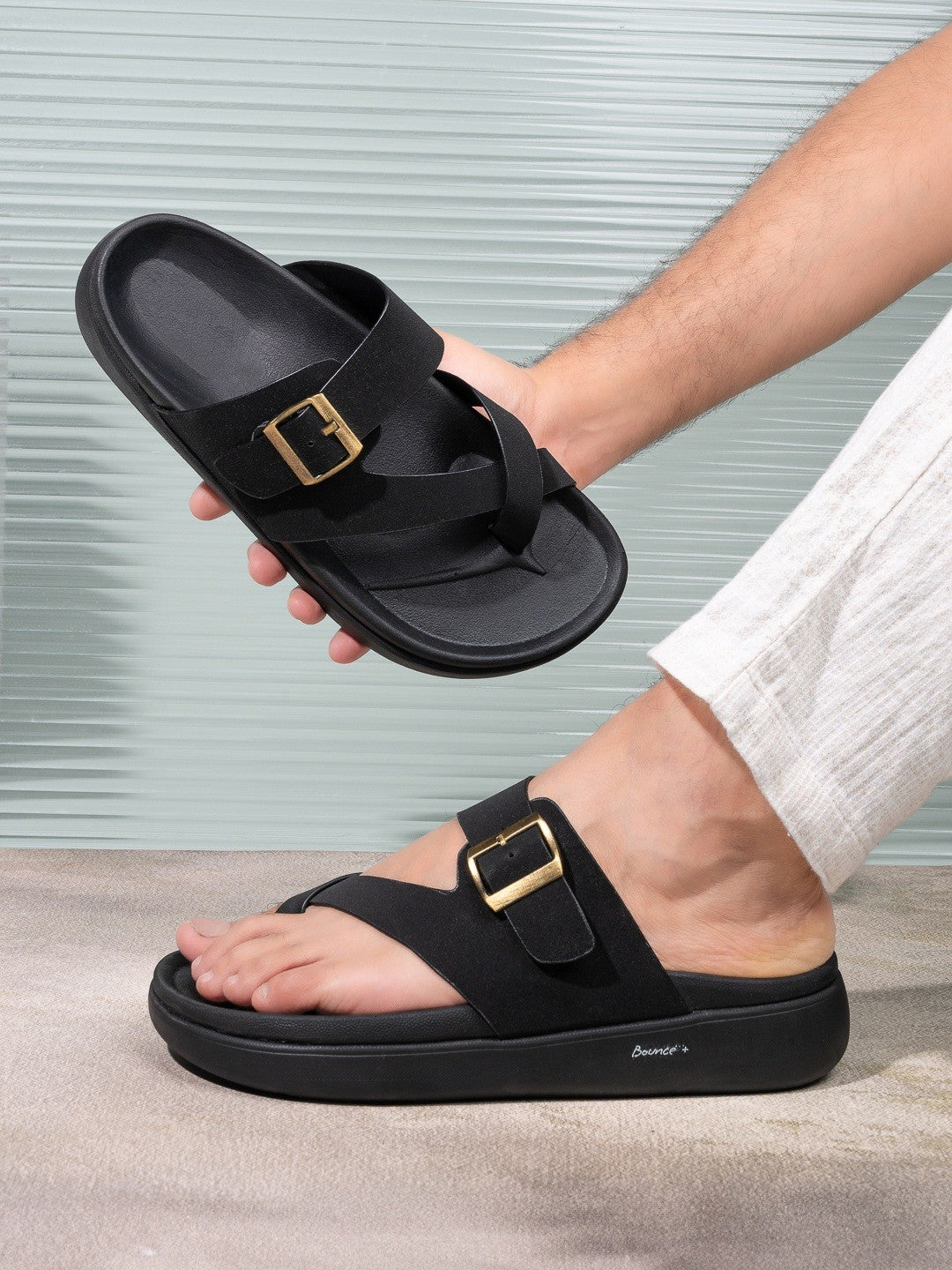 Fentacia Men Toe-Ring Casual Sandals