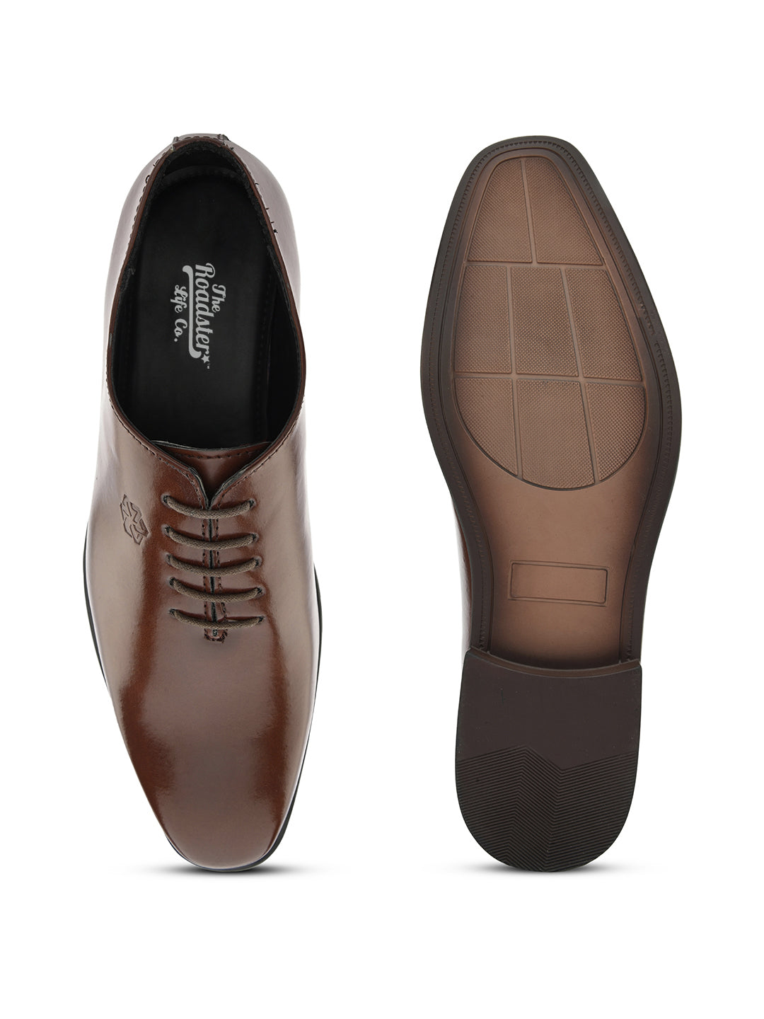 FENTACIA Men Brown Oxford Formal Shoes