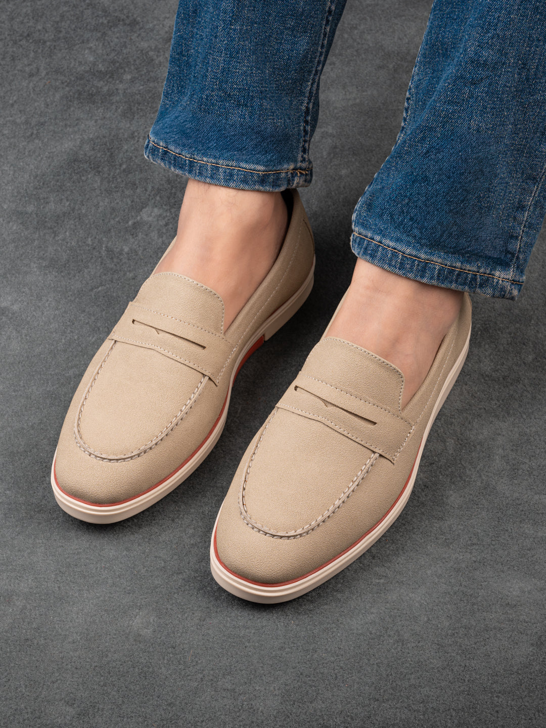 Fentacia Men Suede Casual Loafers