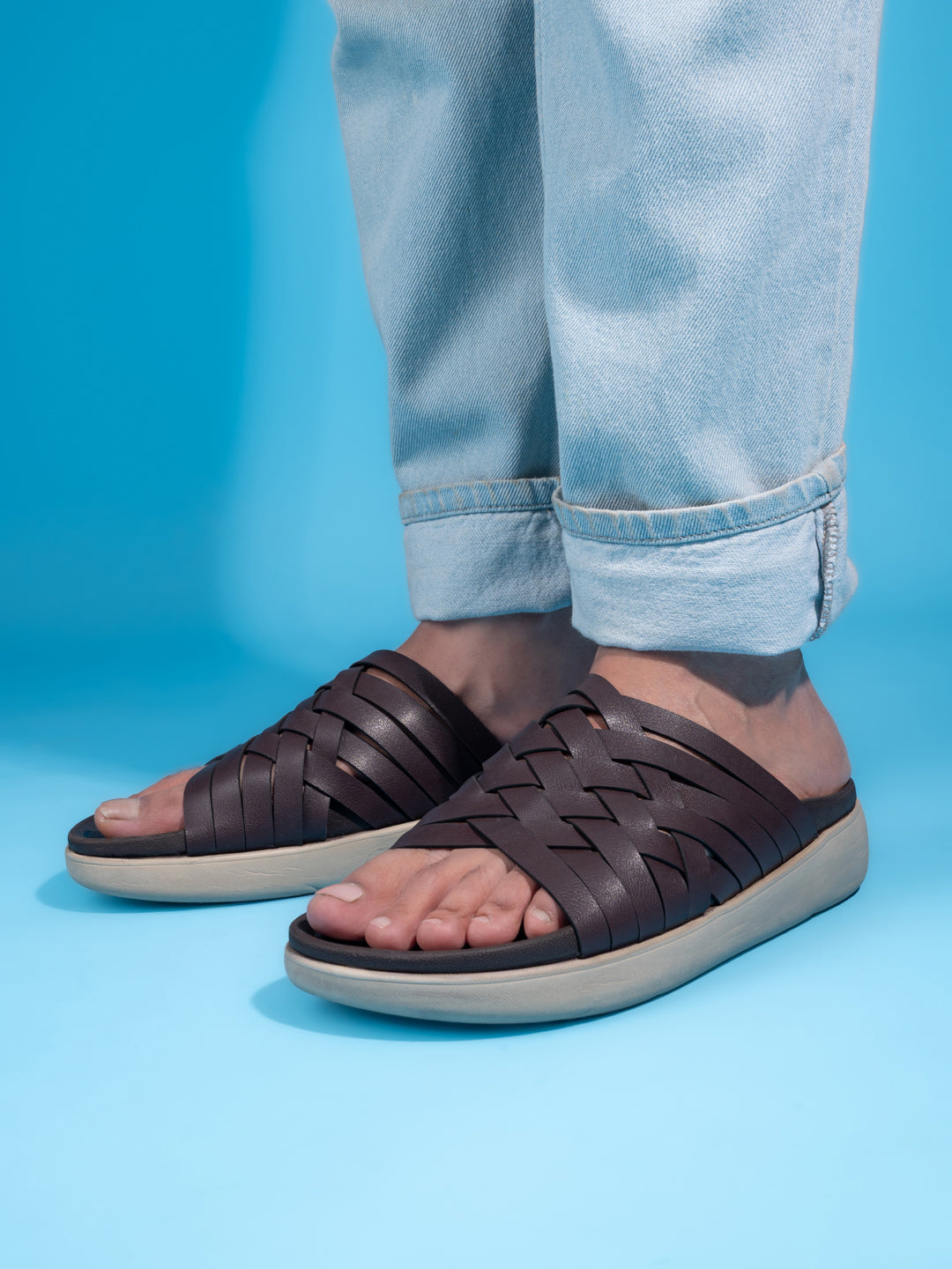 Fentacia Men Synthetic Lightweight Comfort Sandals