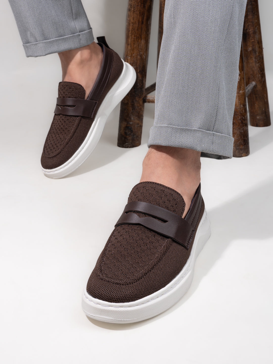 Fentacia Men Flynit Casual Loafers
