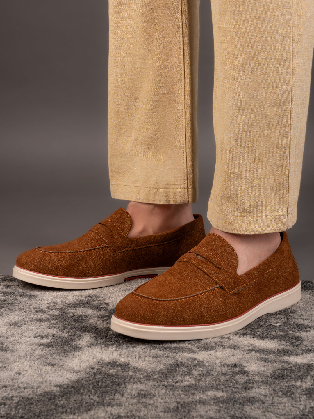 Fentacia Men Suede Casual Loafers