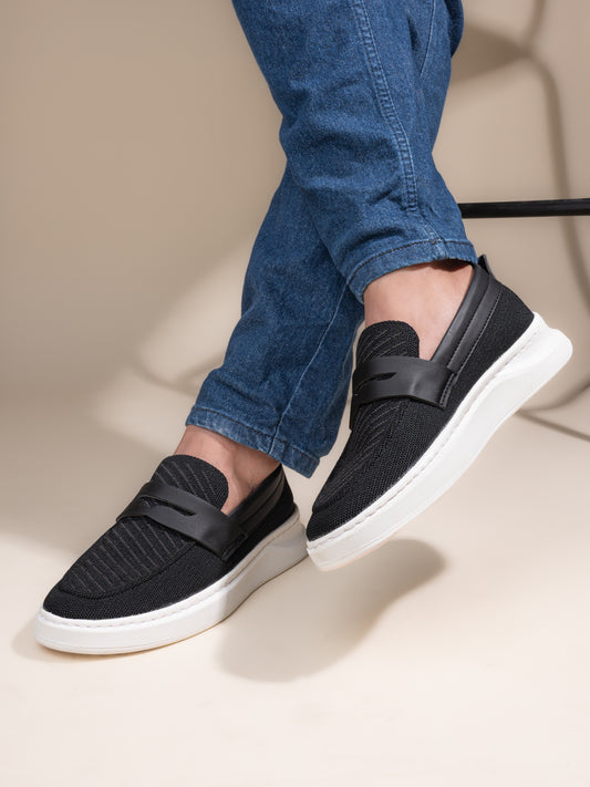 Fentacia Men Knitted Lightweight Casual Loafers