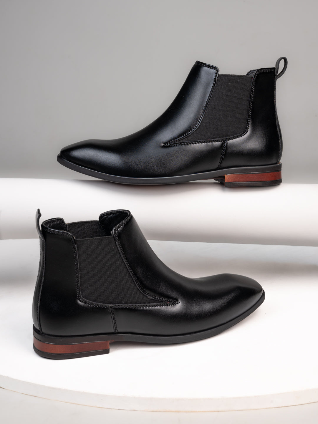 Fentacia Men Square Toe Chelsea Boots