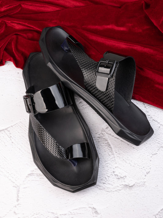 Fentacia Men Woven Ethnic Wear Sandals