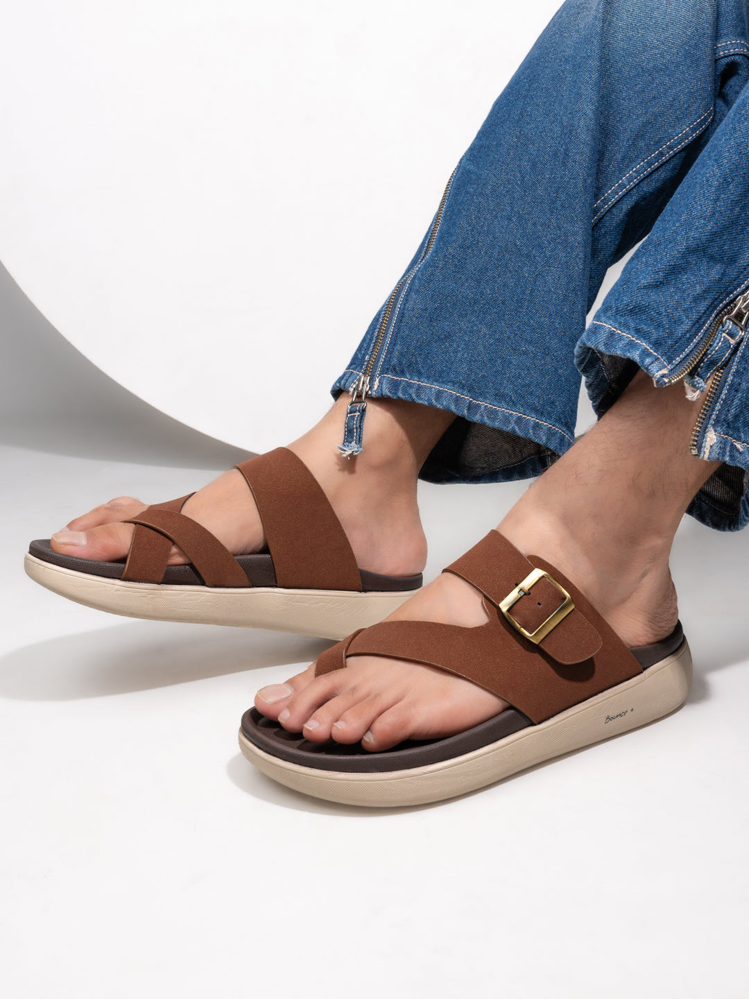 Fentacia Men Toe-Ring Casual Sandals