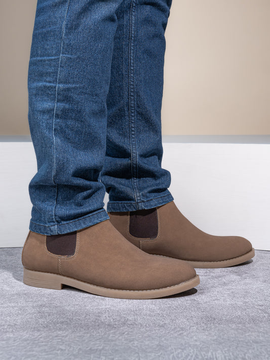 Fentacia Men Synthetic Nubuck Chelsea Boots