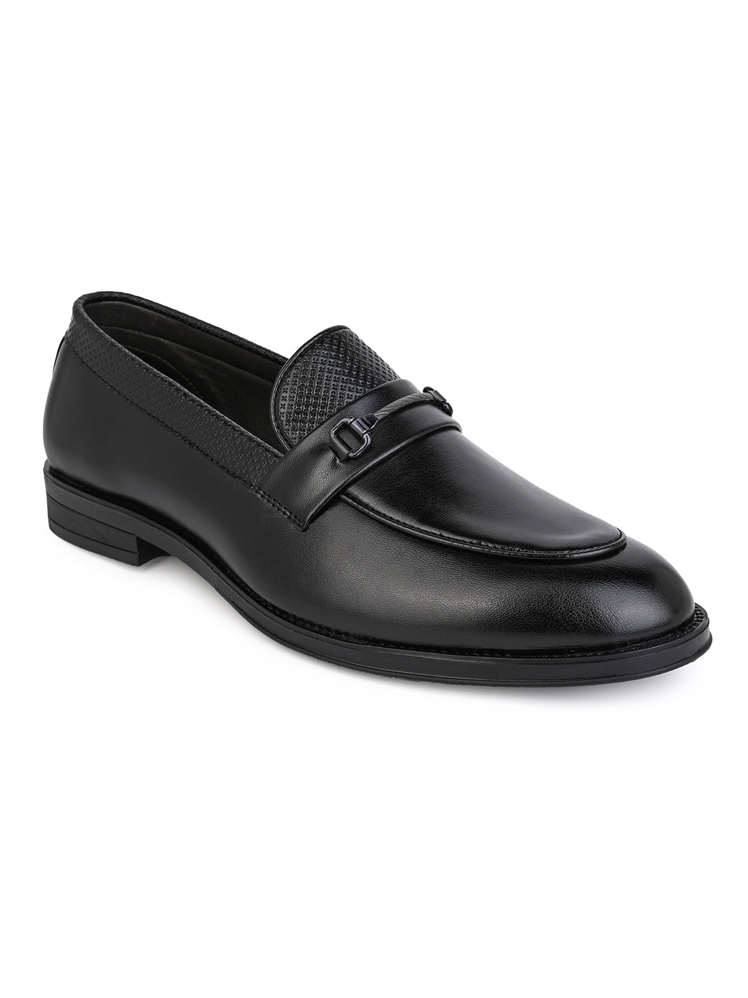 Fentacia Men Black Slip-On Formal Shoes