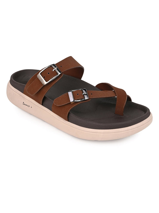 Fentacia Women Toe Ring Lightweight Comfort Suede Sandals