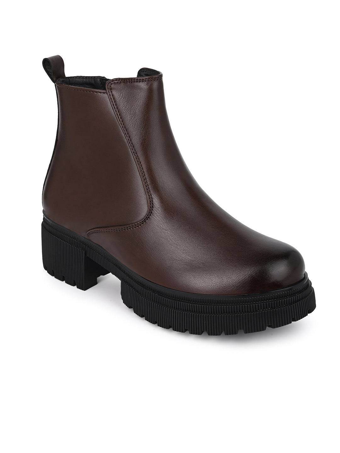 Fentacia Women Chunky Sole Chelsea Boots