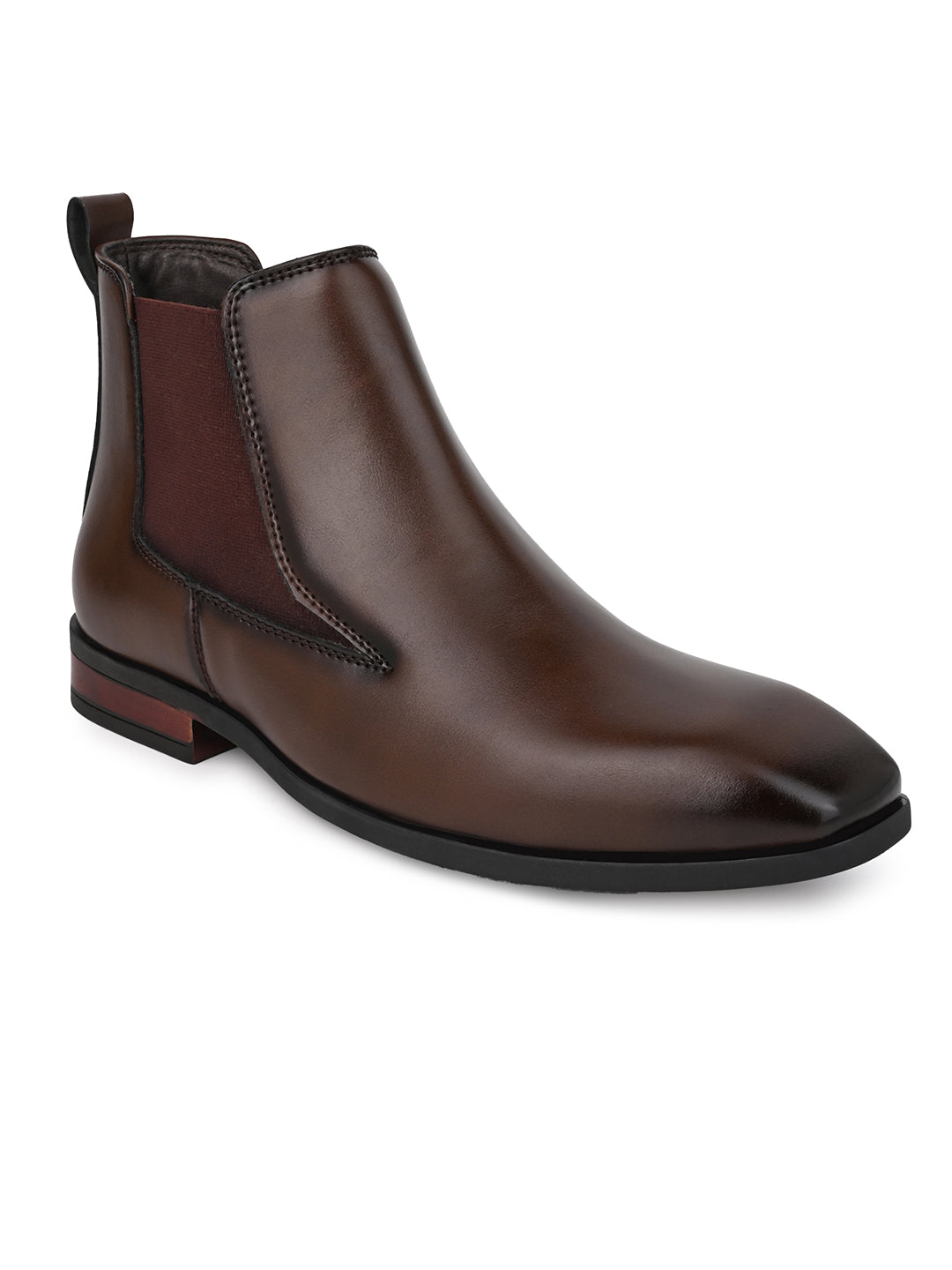 Fentacia Men Square Toe Chelsea Boots