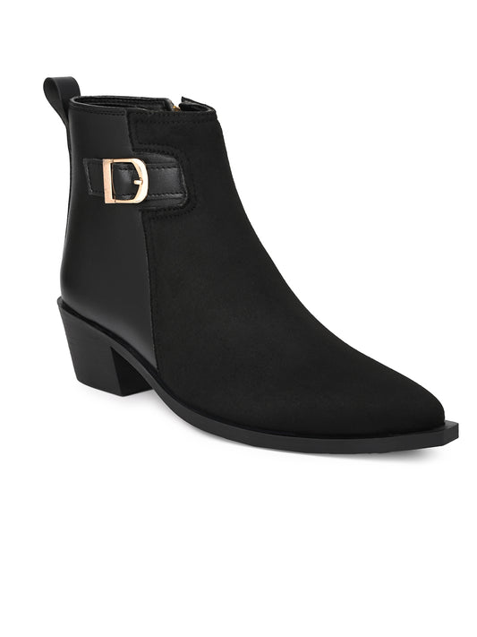 Fentacia Women Pointed Chelsea Boots