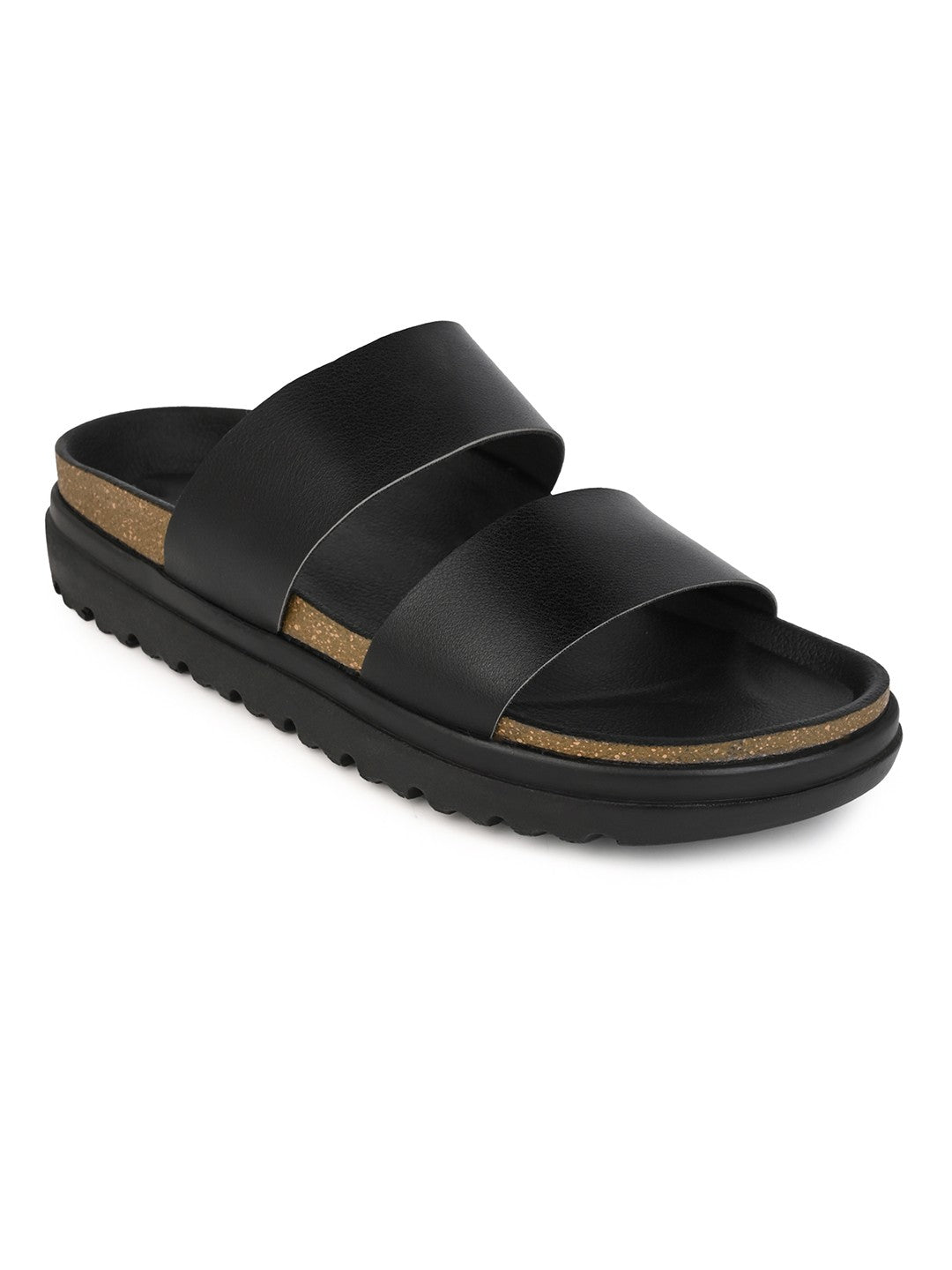 Fentacia Women Dual Straps Open Toe Casual Flats