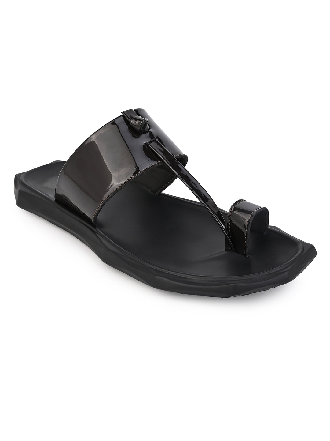 Fentacia Men Patent Ethnic Wear Sandals