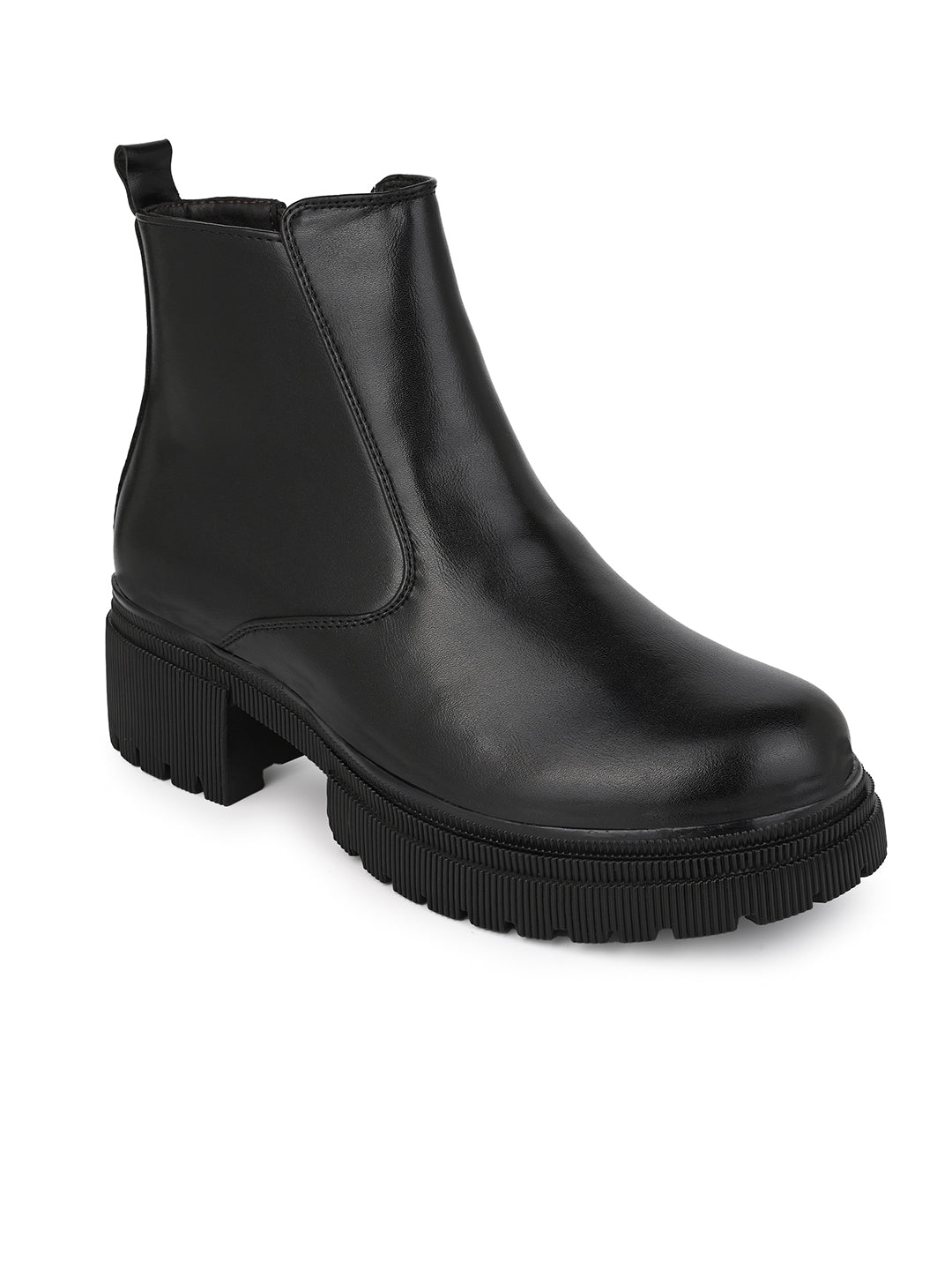 Fentacia Women Chunky Sole Chelsea Boots