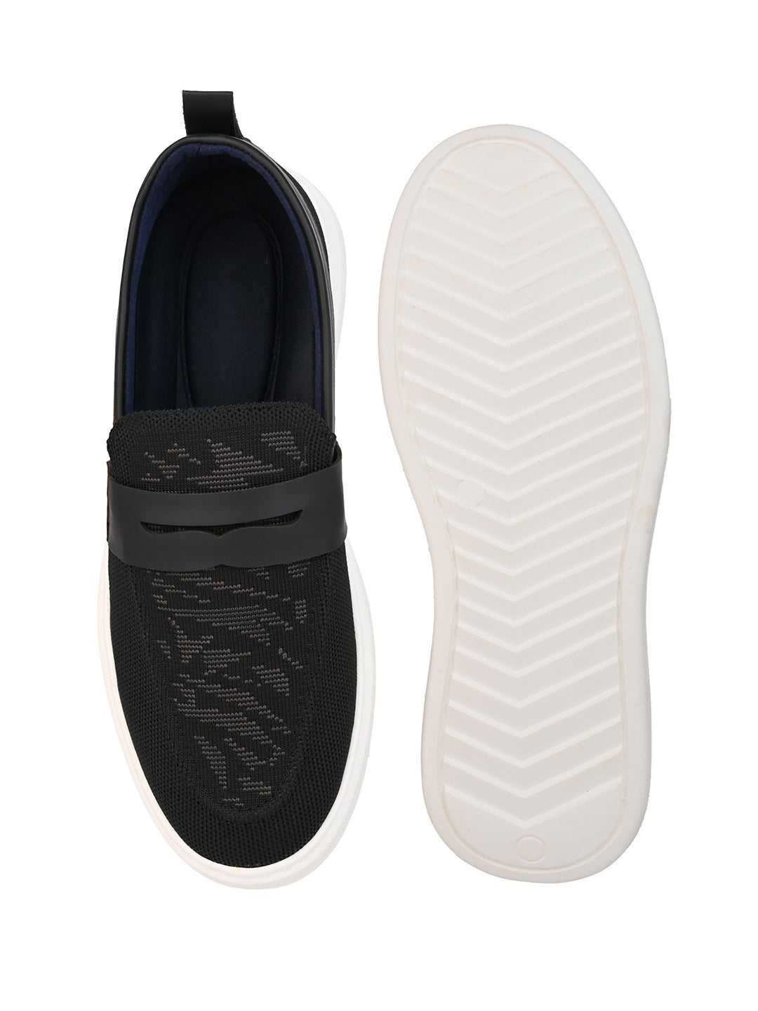 Fentacia Men Knitted Memory Foam Casual Loafers