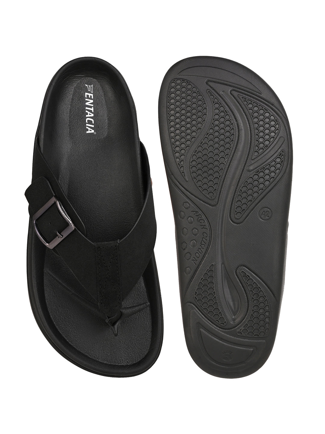 Fentacia Men T-Strap Casual Sandals