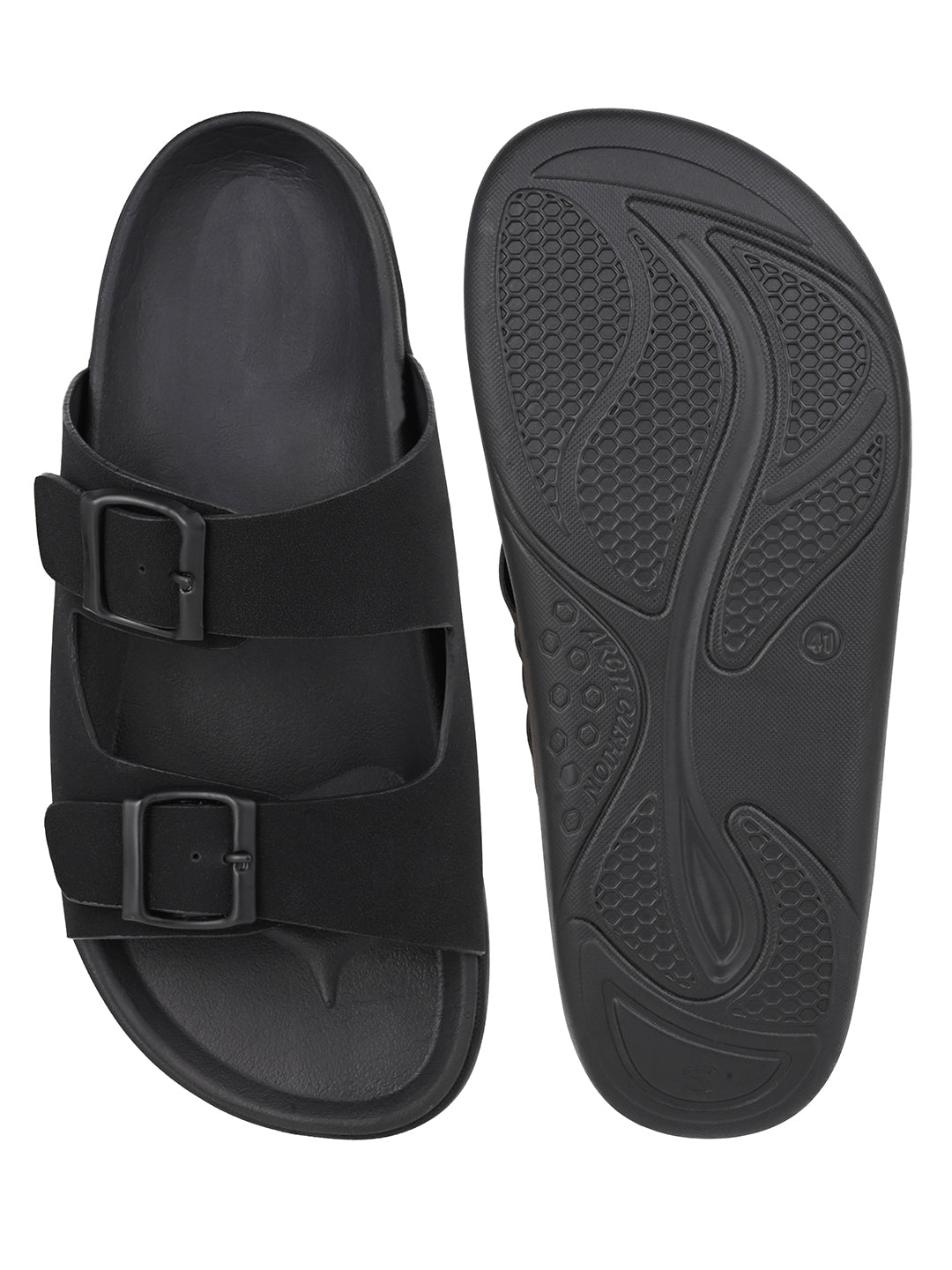 Fentacia men Solid Suede Comfort Sandals