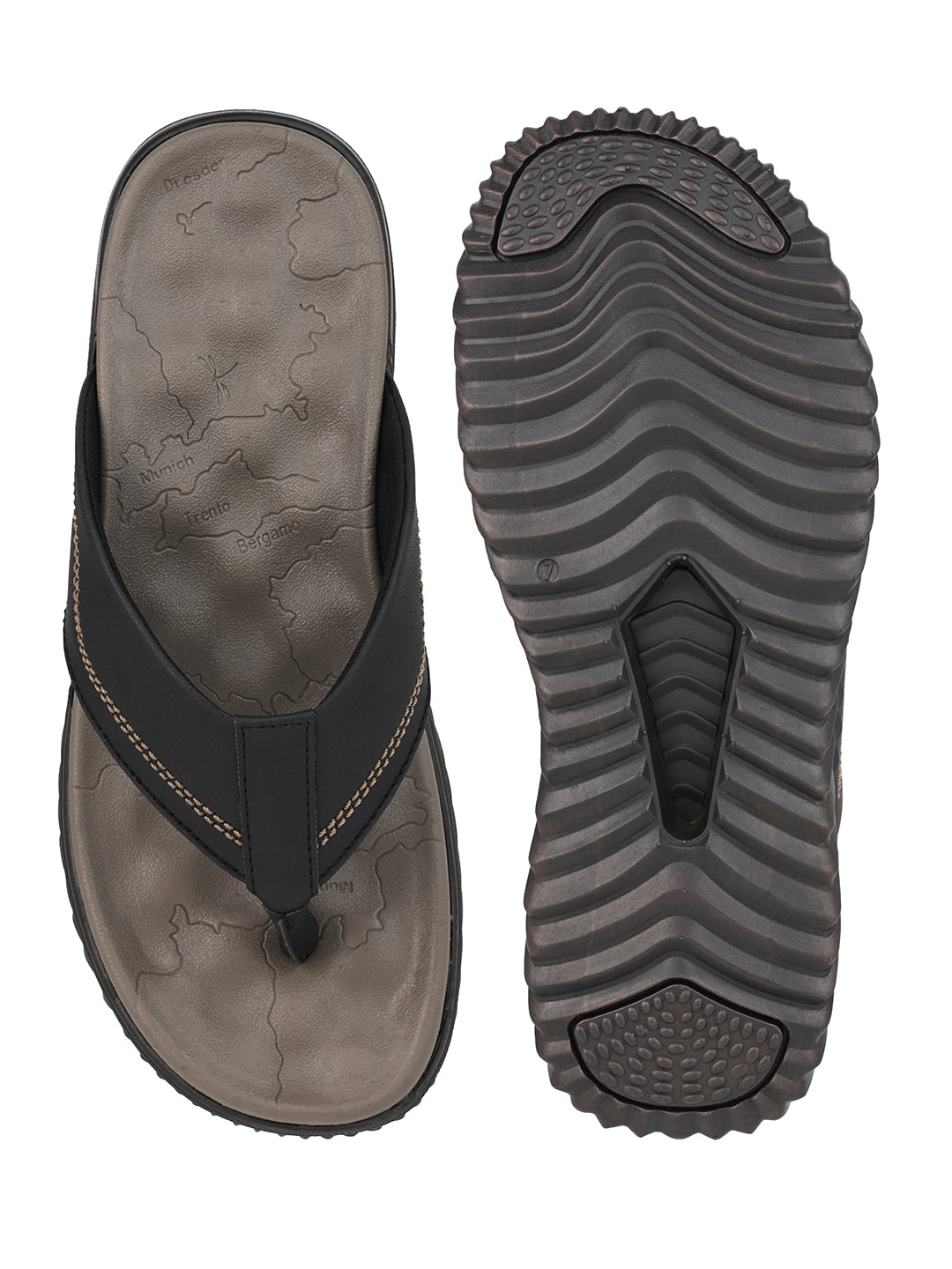 Fentacia Men V-Shape Strap With Soft Cushioning Sandals