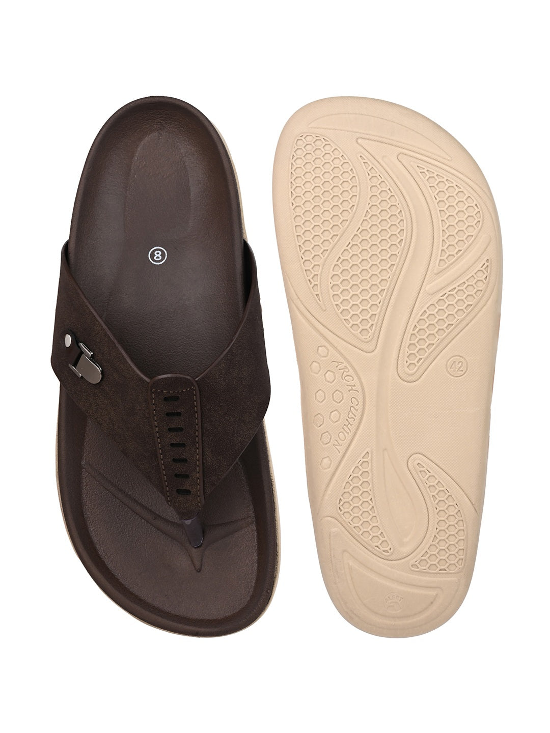 Fentacia Men Lightweight V-Strap Comfort Sandals