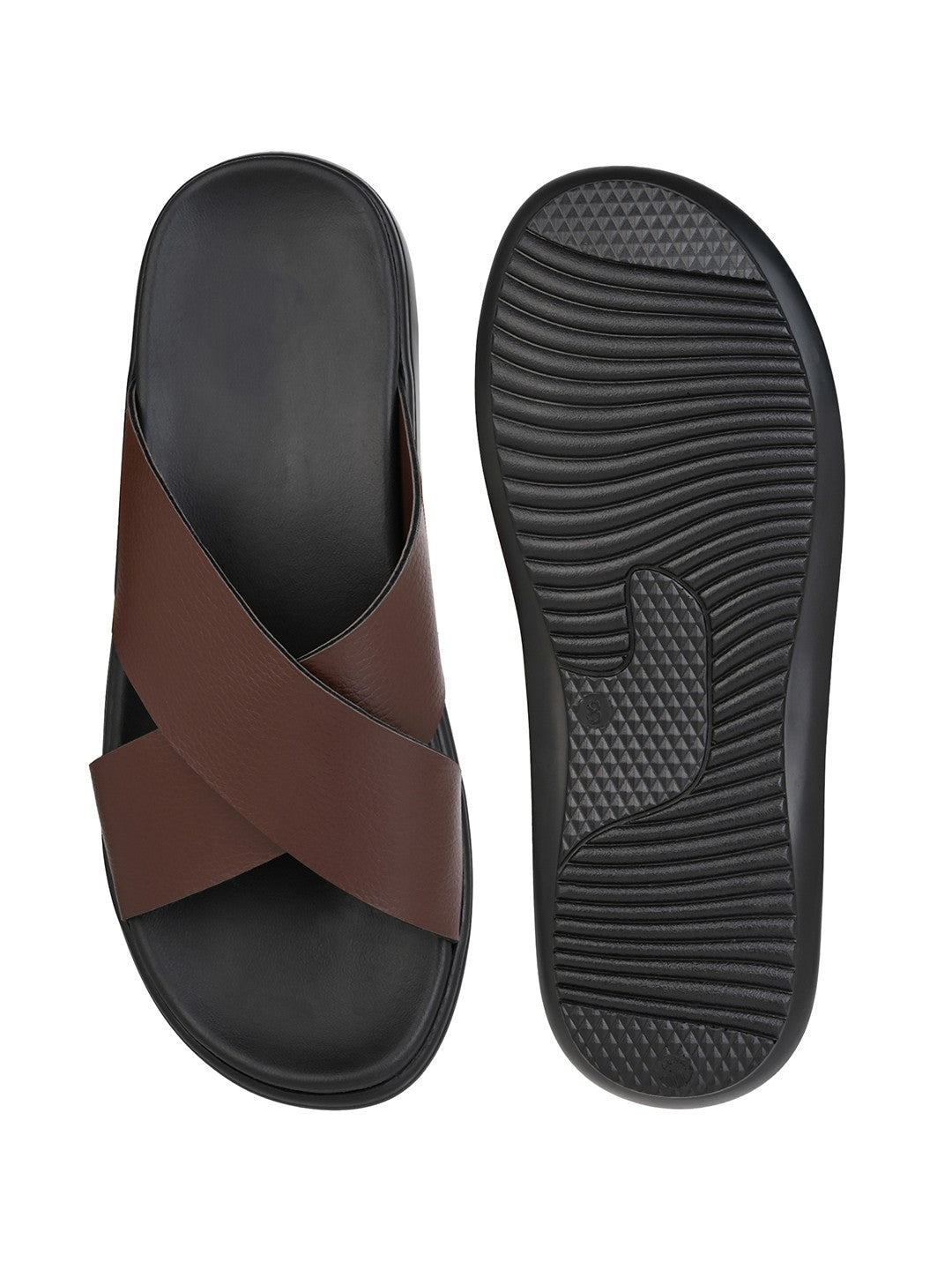 Fentacia Men Cross Straps Casual Sandals