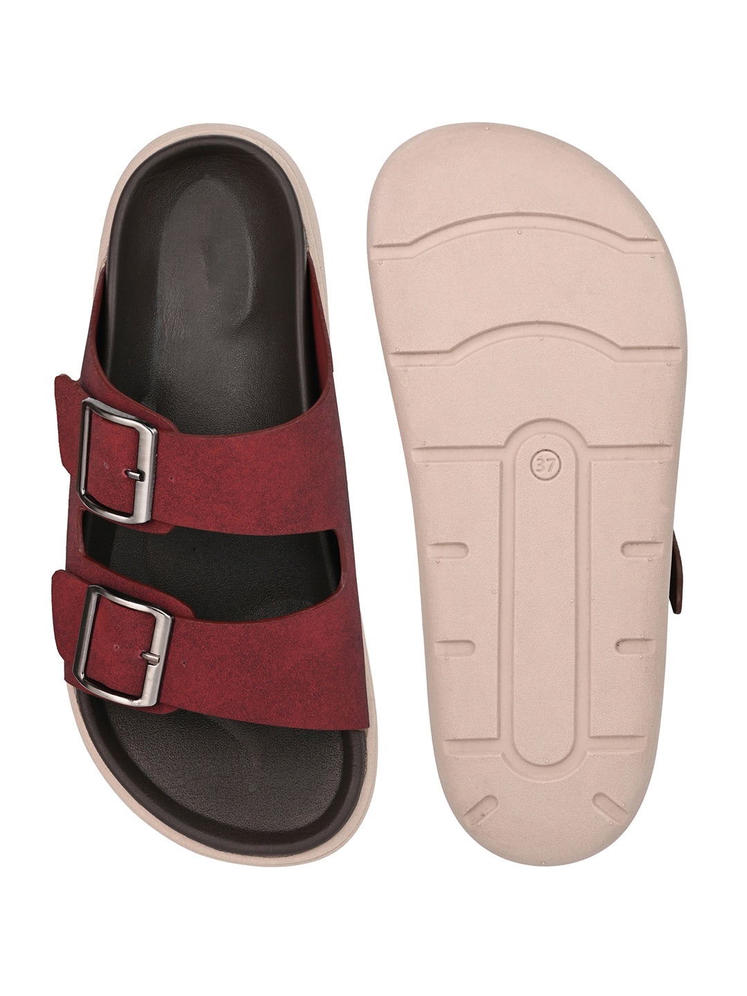 Fentacia Women Lightweight Comfort Sandals With Dual Buckle adjustable straps