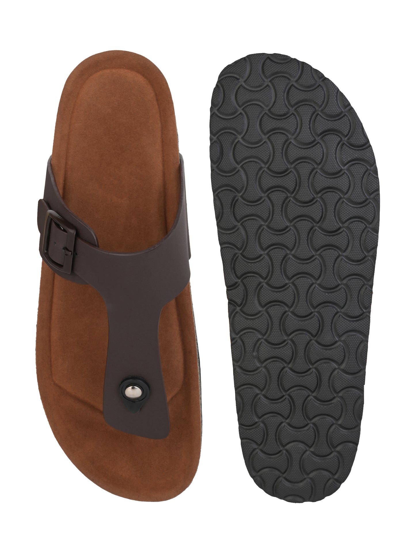 Fentacia Men T-Straps Comfort Sandals