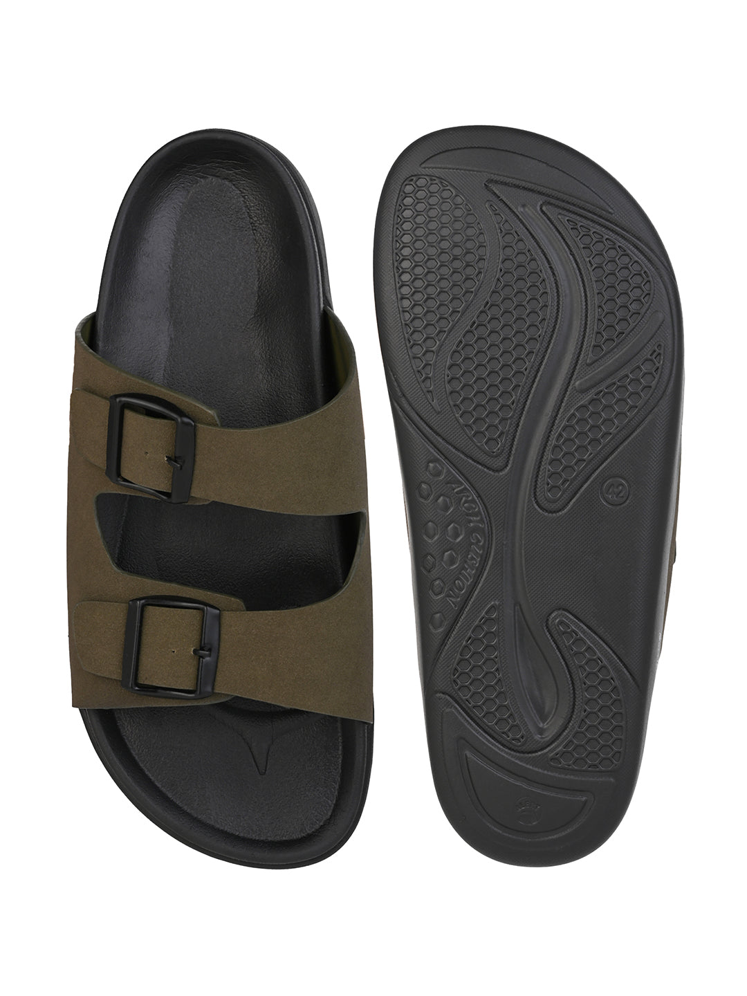 Fentacia men Solid Suede Comfort Sandals