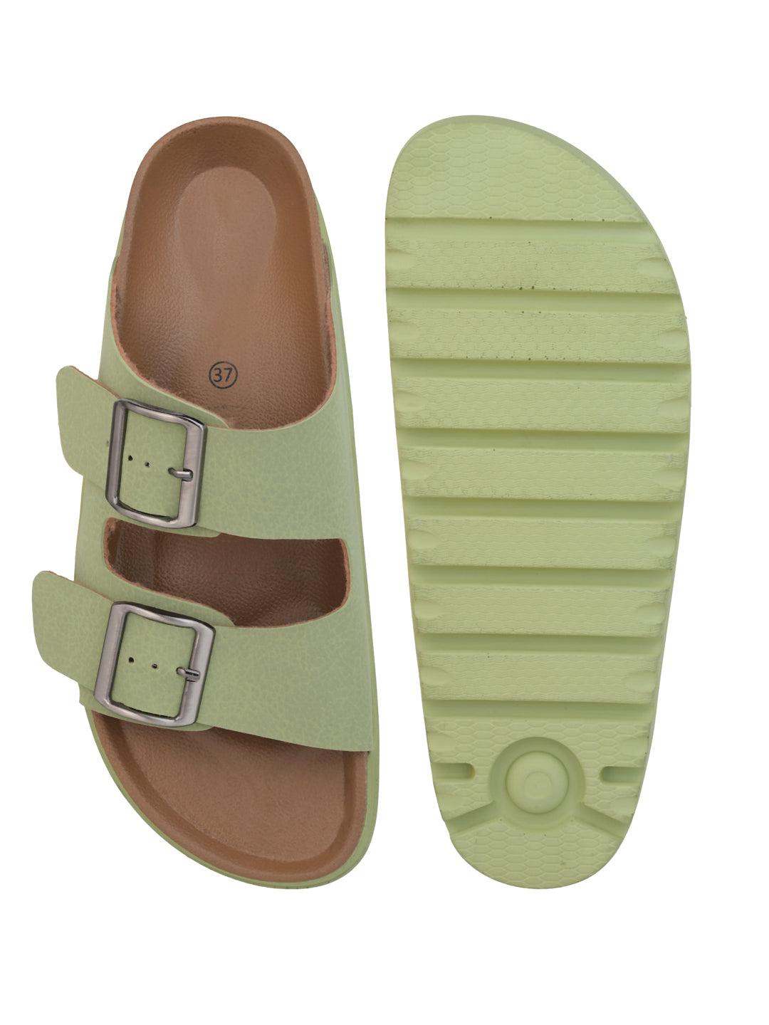 Fentacia Women Dual Buckle Casual Flats