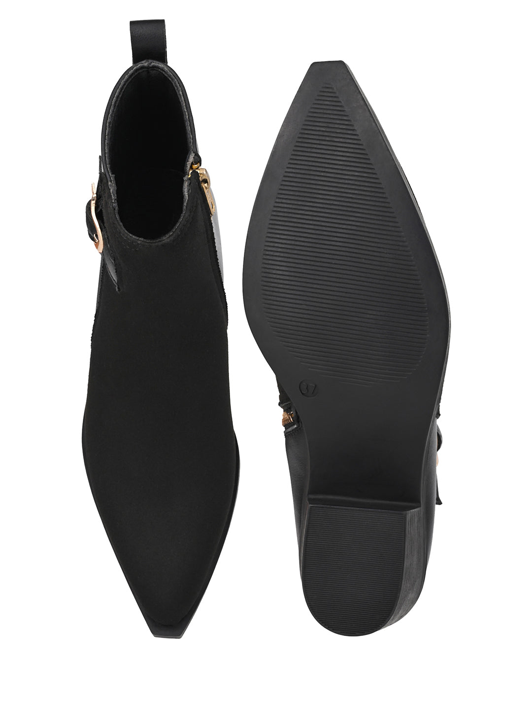 Fentacia Women Pointed Chelsea Boots