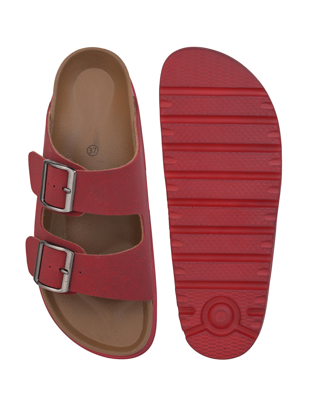 Fentacia Women Dual Buckle Casual Flats