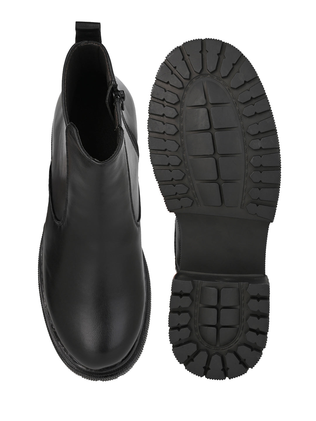 Fentacia Women Chunky Sole Chelsea Boots