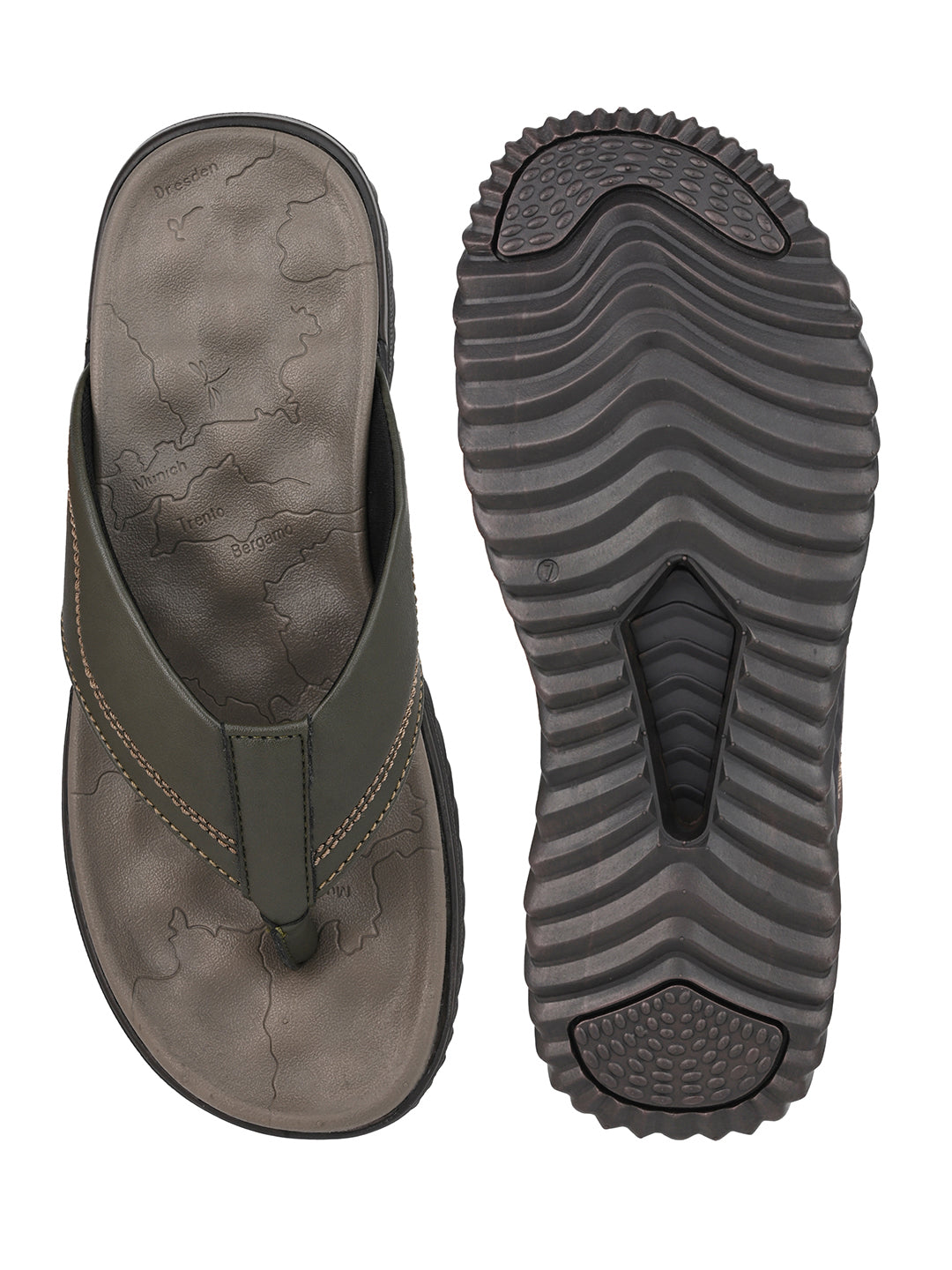 Fentacia Men V-Shape Strap With Soft Cushioning Sandals