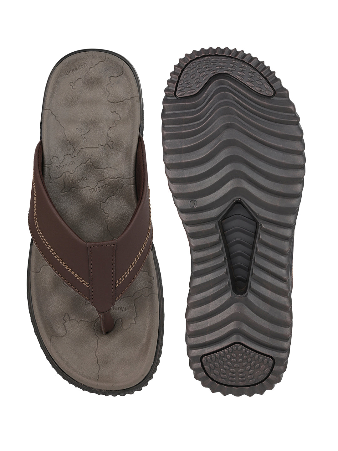 Fentacia Men V-Shape Strap With Soft Cushioning Sandals