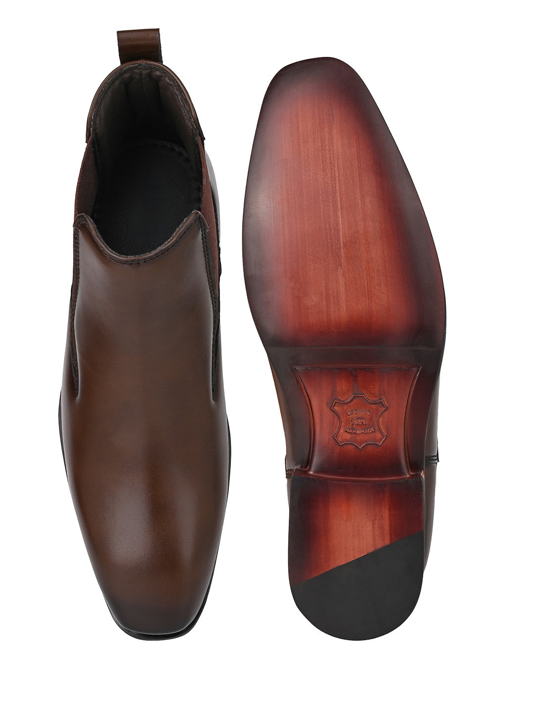 Fentacia Men Square Toe Chelsea Boots