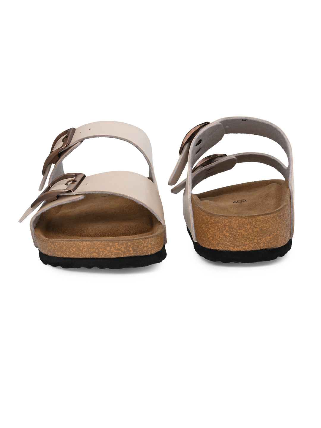Fentacia Women Dual Buckle Flat Sandals