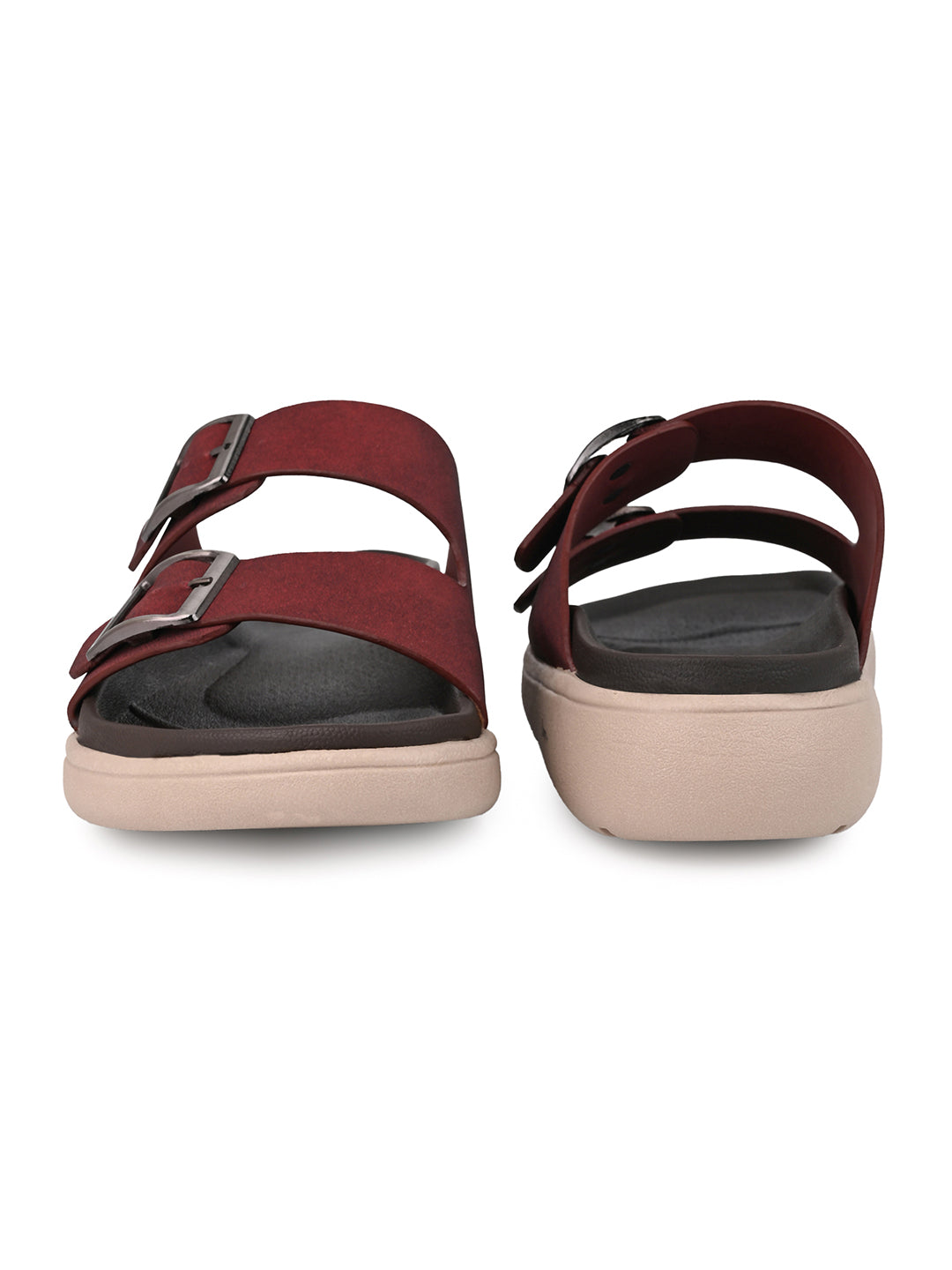 Fentacia Women Lightweight Comfort Sandals With Dual Buckle adjustable straps