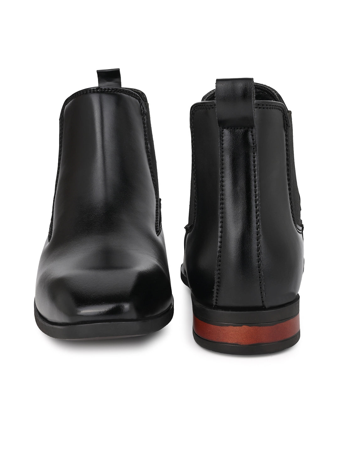 Fentacia Men Square Toe Chelsea Boots