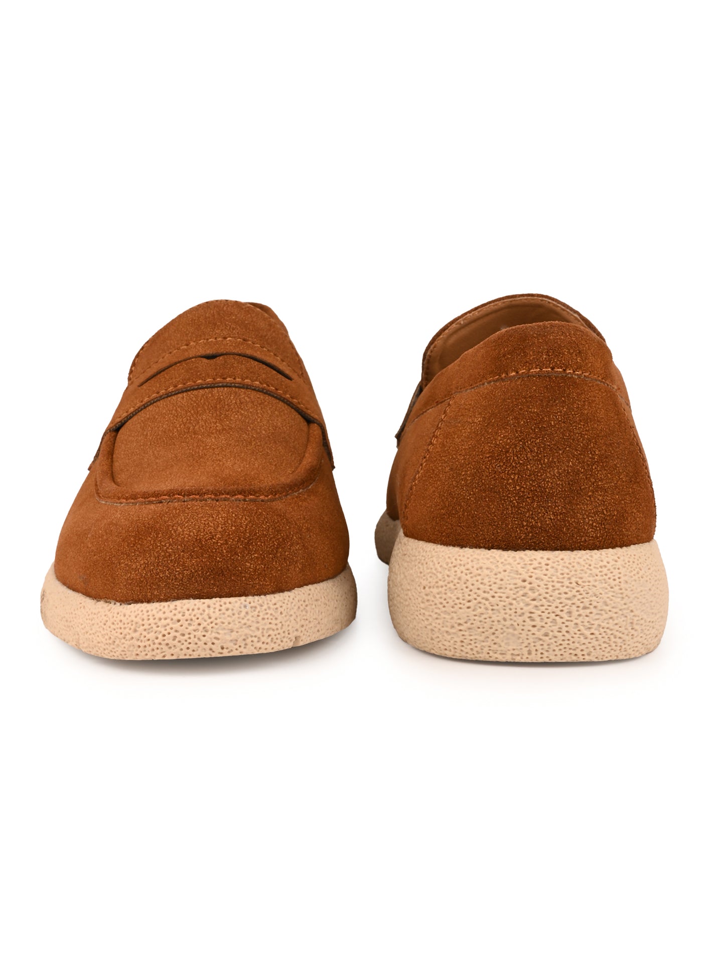 Fentacia Men Brown Synthetic Suede Comfort Loafers