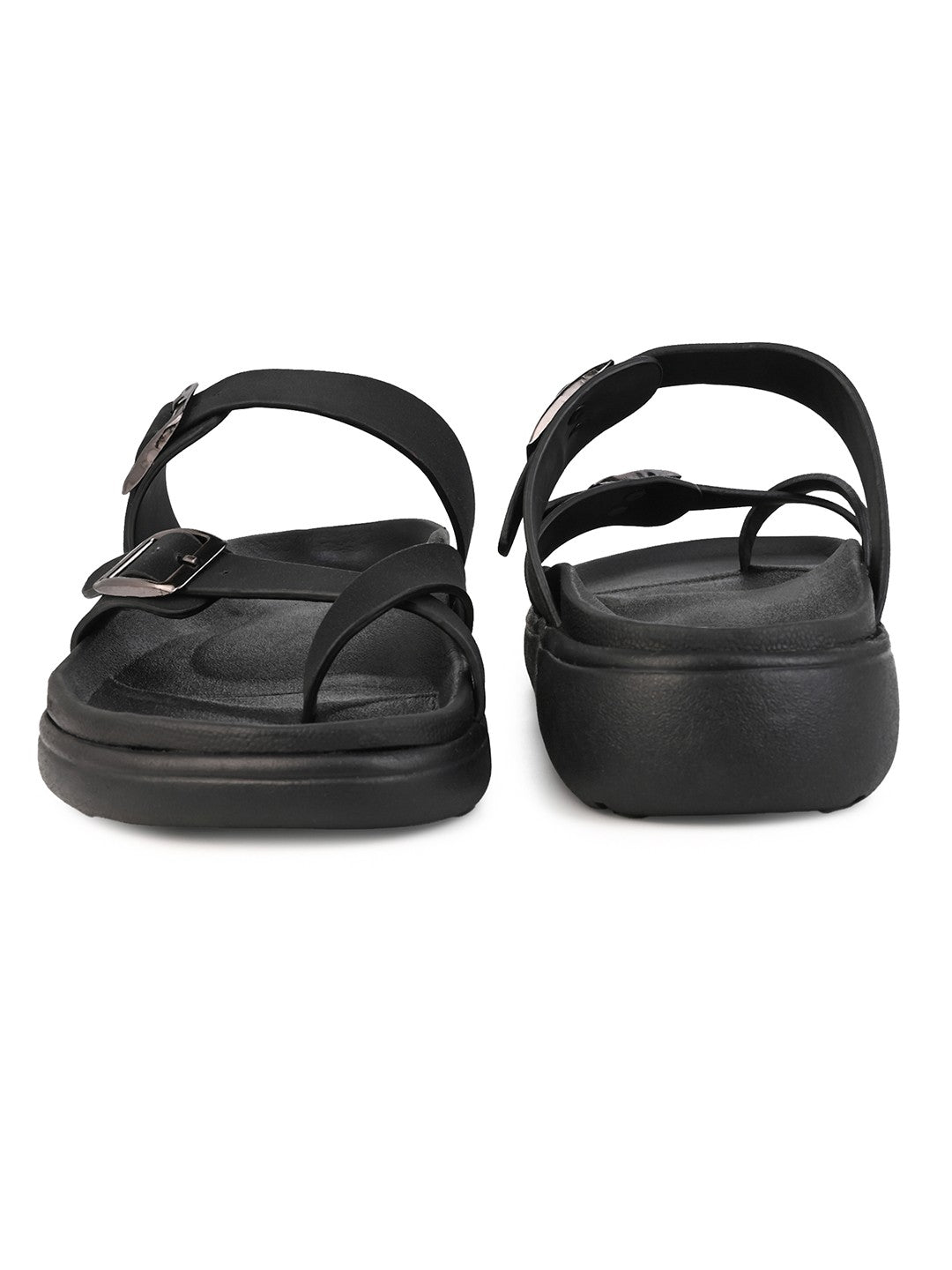 Fentacia Women Toe Ring Lightweight Comfort Suede Sandals