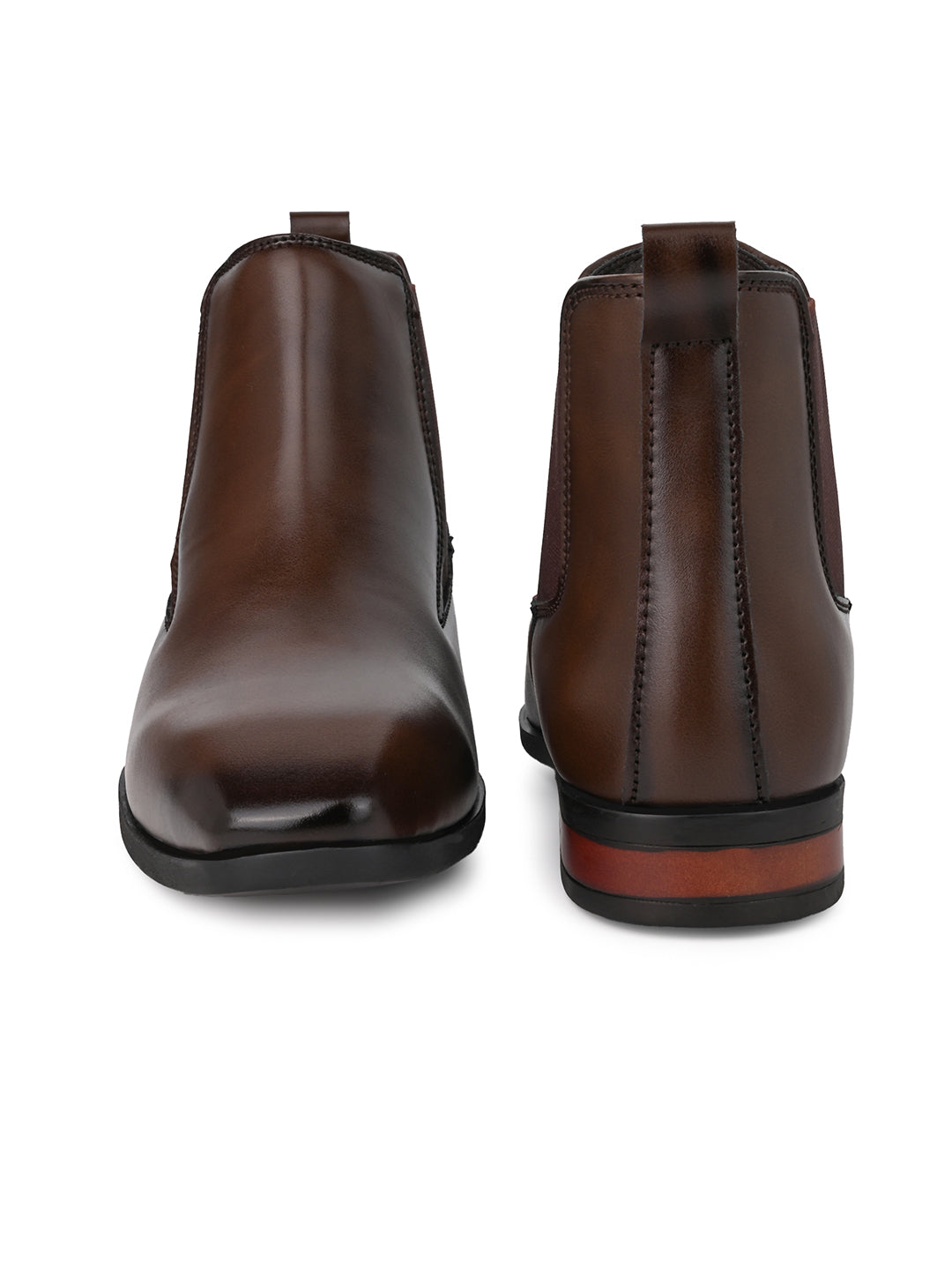 Fentacia Men Square Toe Chelsea Boots