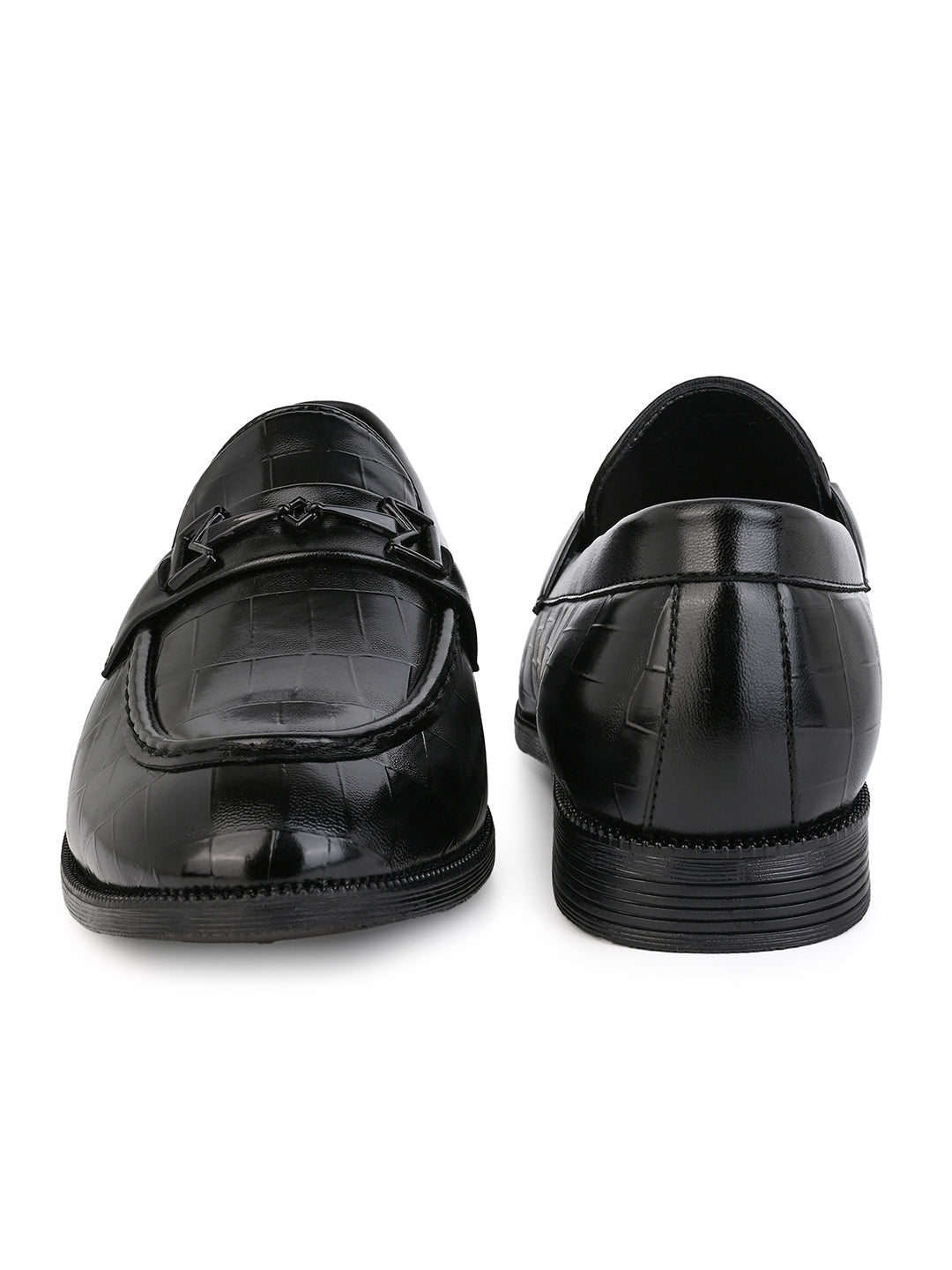 Fentacia Men Textured Slip-On Formal Shoes